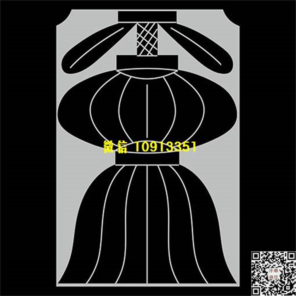 精雕图193灯笼精雕图线雕图线条图单线铣底图_电脑雕刻plt文泰矢量图精雕图浮雕图